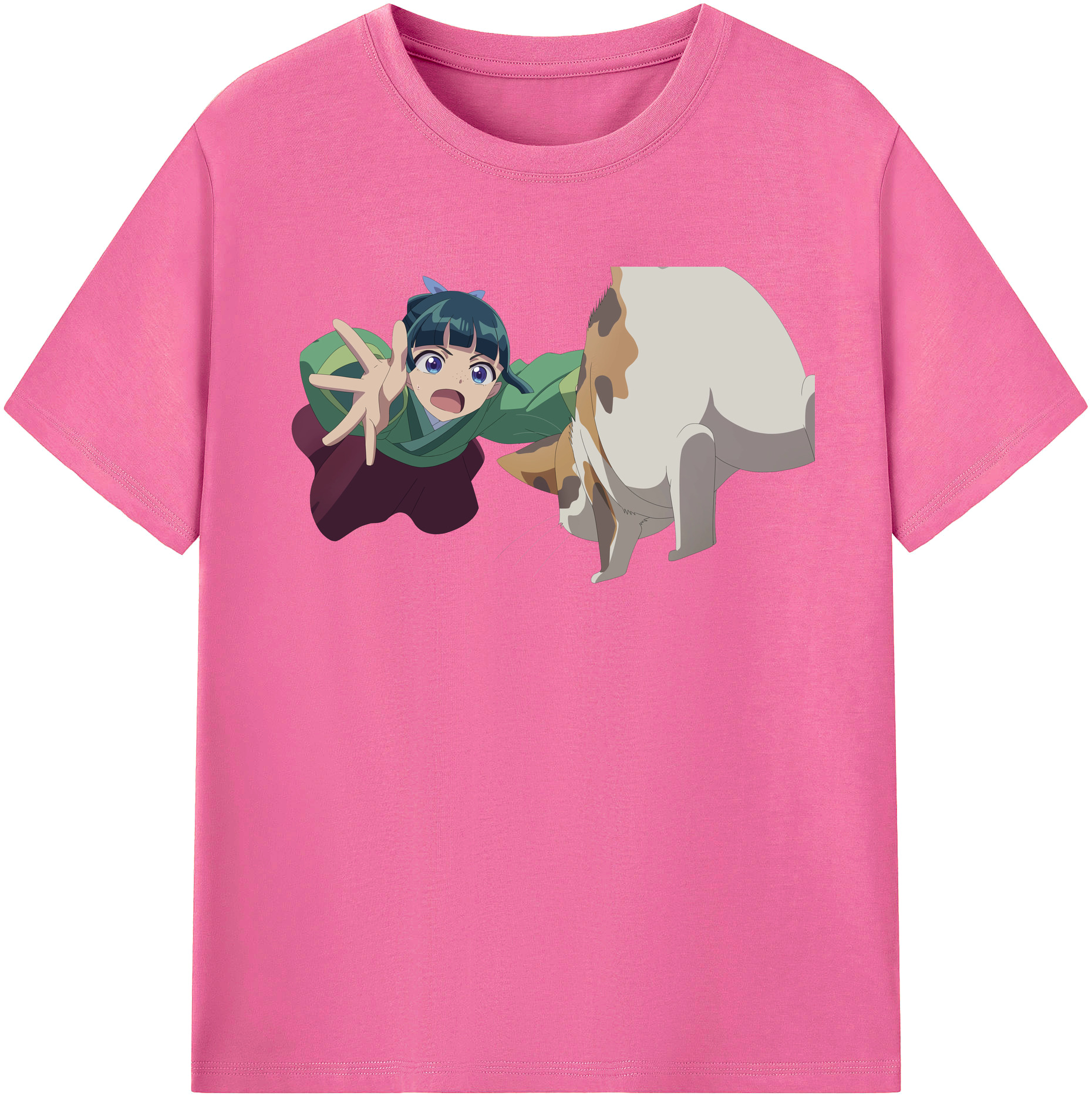 （画像用） 薬屋のひとりごと The Apothecary Diaries レディースカジュアルプリントTシャツ（綿100％）